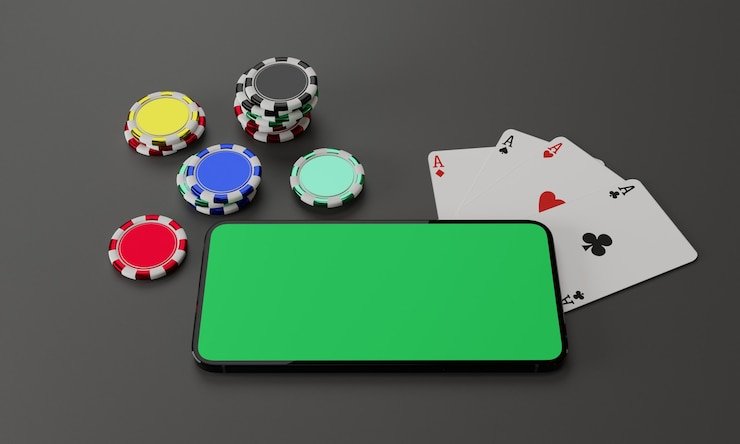 Mesin slot modern dengan berbagai simbol warna-warni dan bonus menarik